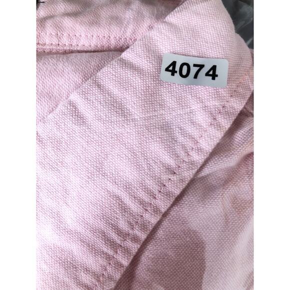 J. Crew Slim Flex Oxford Shirt Button Up Long Sleeve Resort Pink White NWT Large - Picture 9 of 9